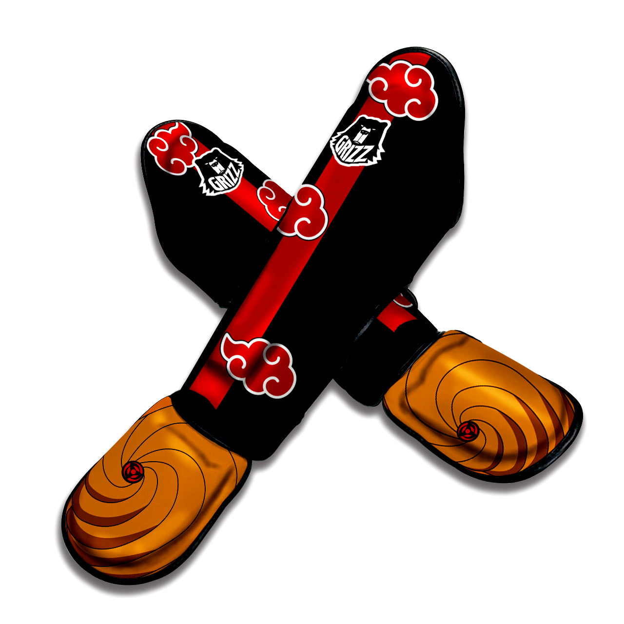 Obito Akatsuki Muay Thai Shin Guards