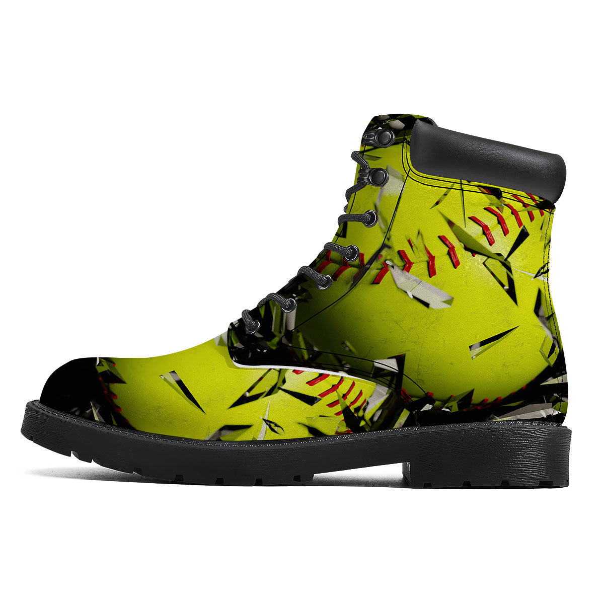 3D Baseballs Print Boots-grizzshop