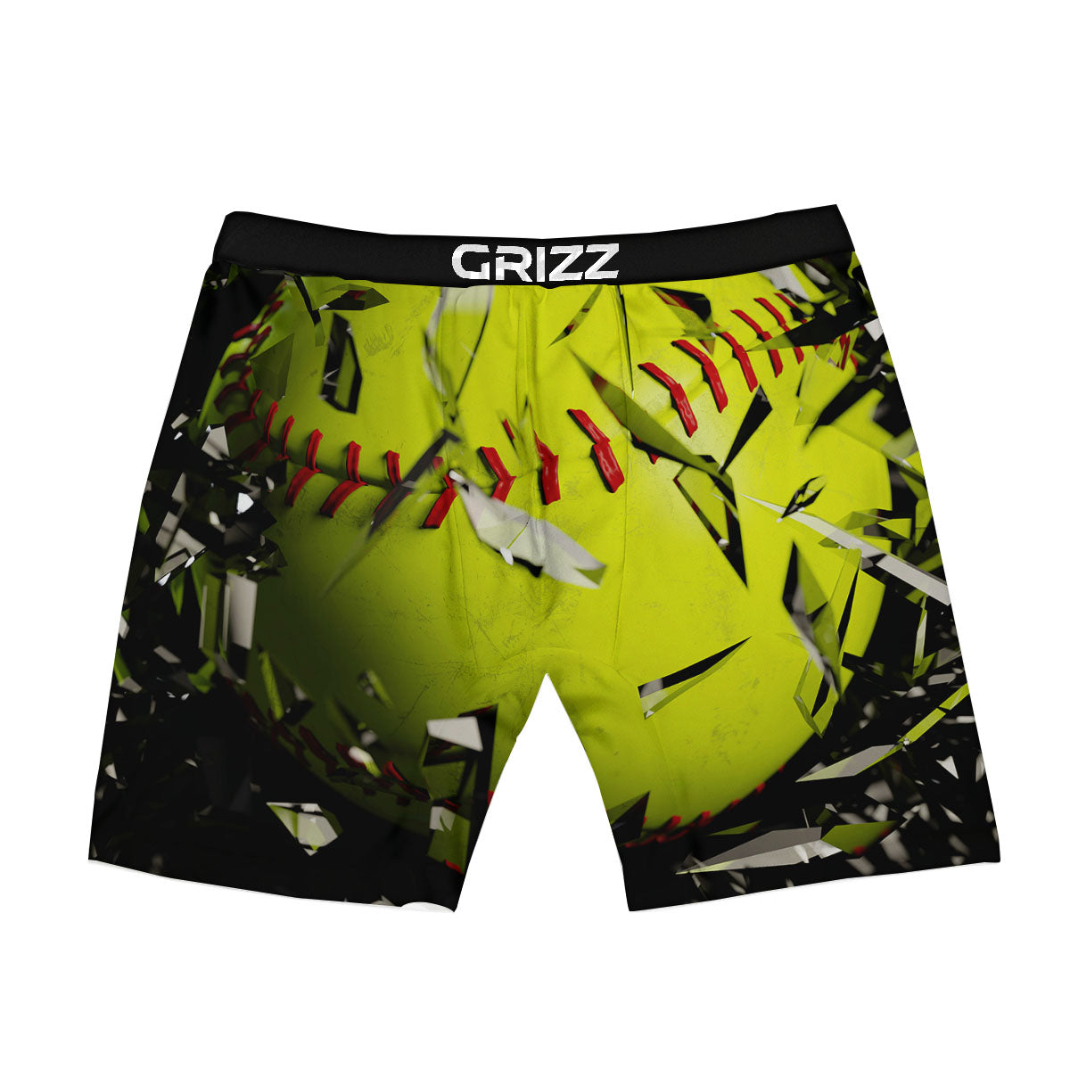 3D Baseballs Print Boxer Briefs-grizzshop