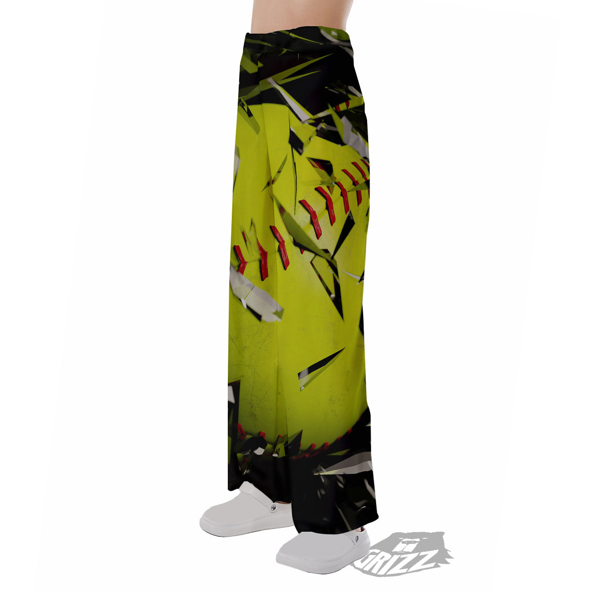 3D Baseballs Print Pajama Pants-grizzshop