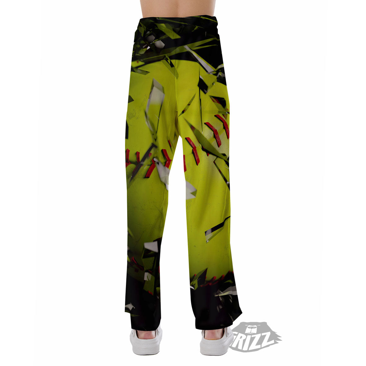 3D Baseballs Print Pajama Pants-grizzshop