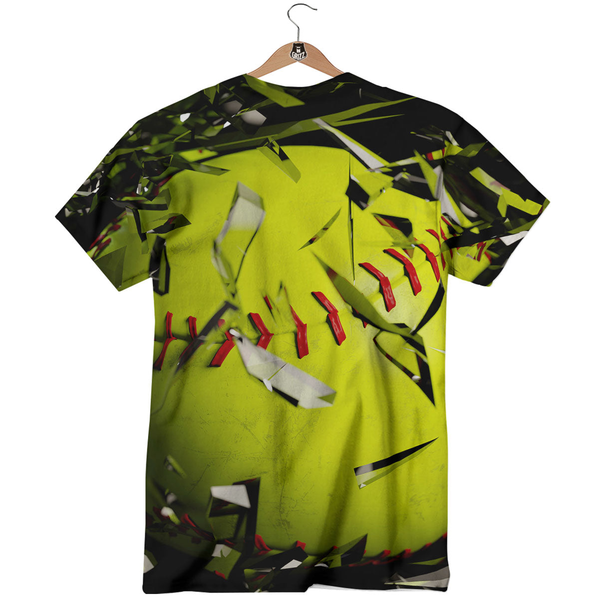 3D Baseballs Print T-Shirt-grizzshop