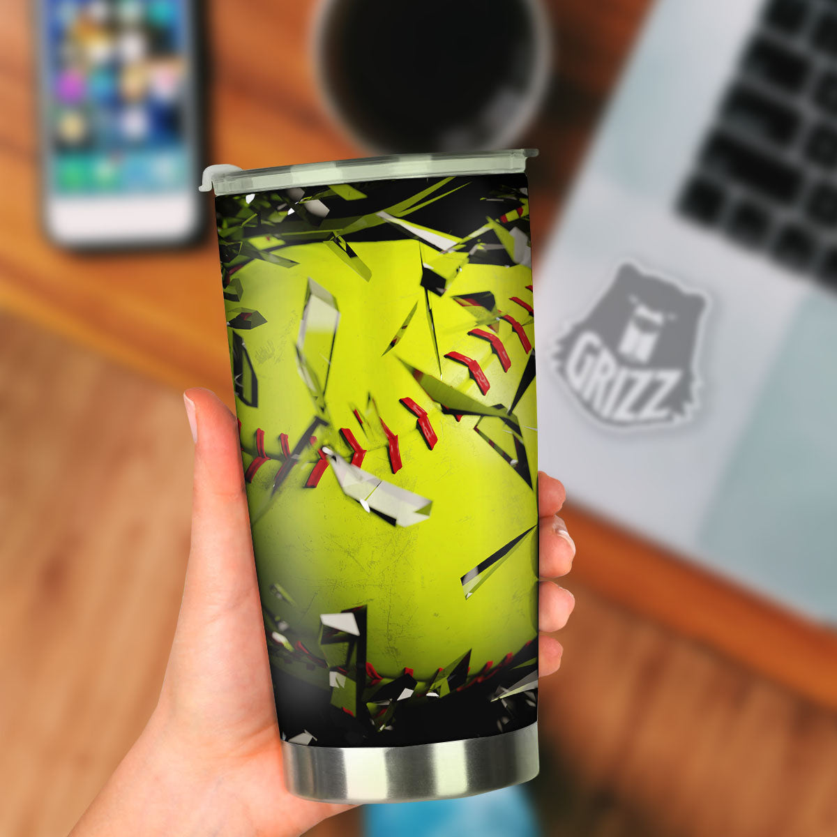 3D Baseballs Print Tumbler-grizzshop