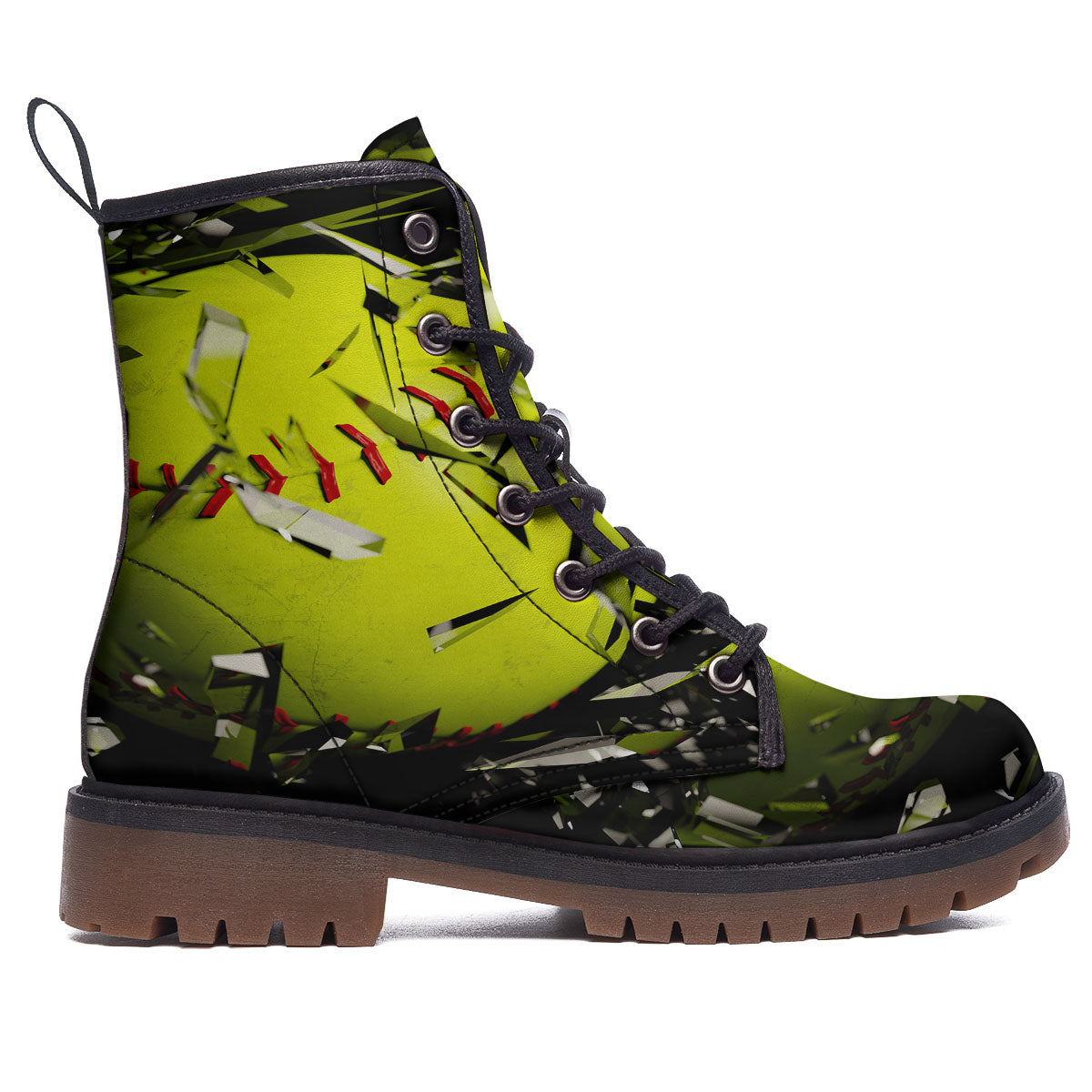 3D Baseballs Print Work Boots-grizzshop