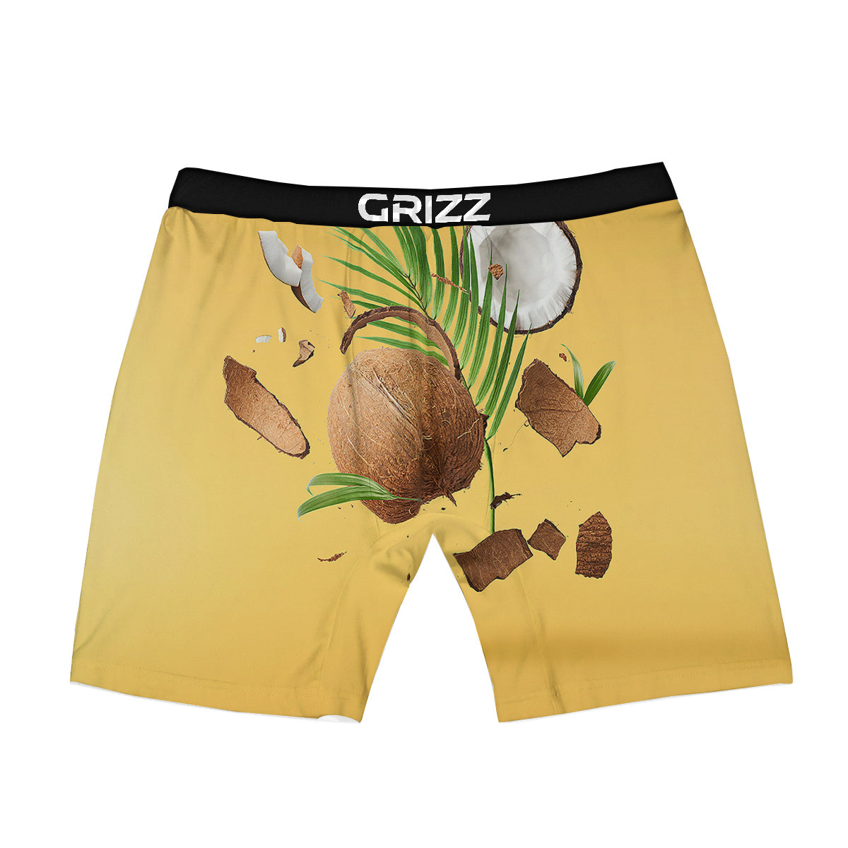 3D Coconut Print Boxer Briefs-grizzshop
