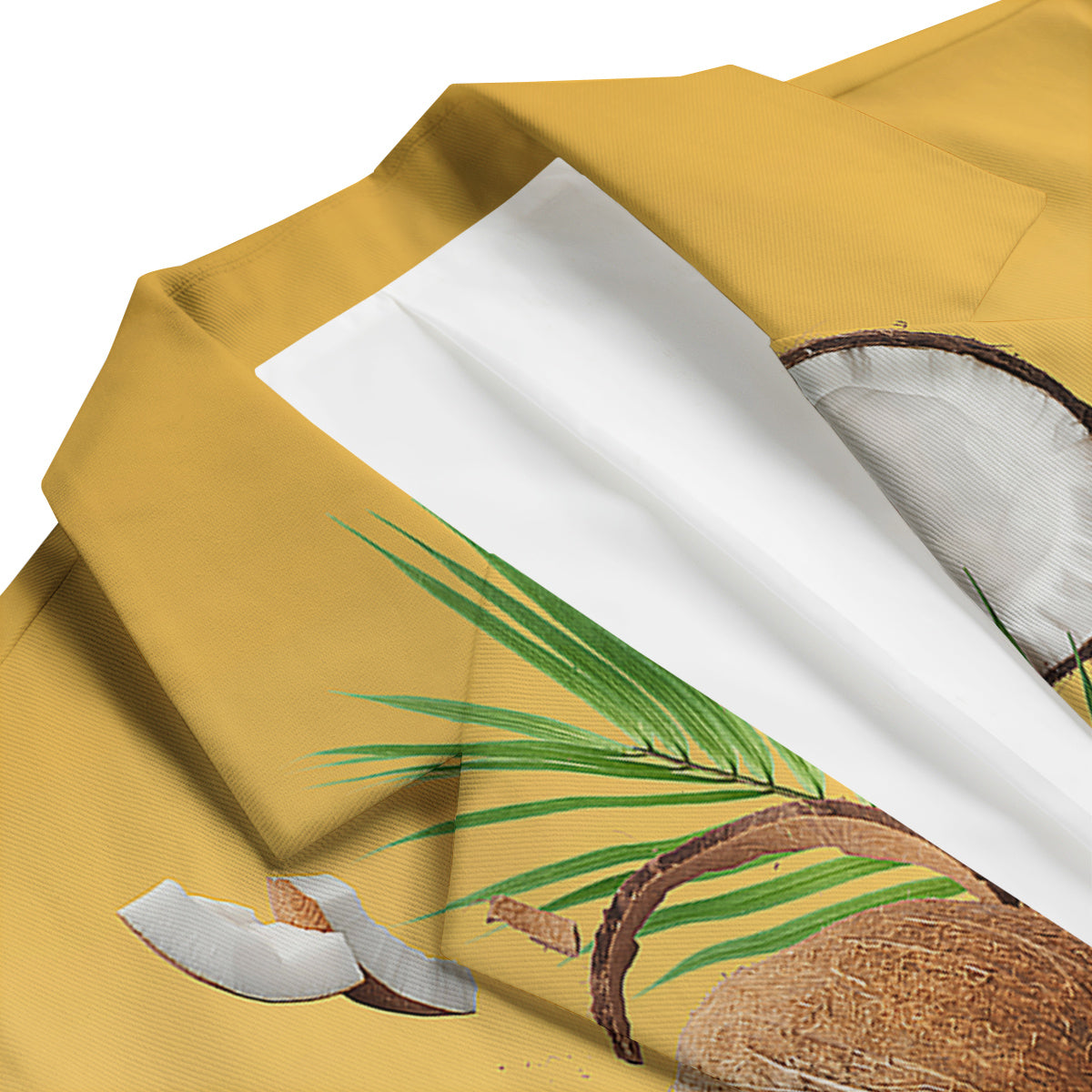 3D Coconut Print Men's Blazer-grizzshop