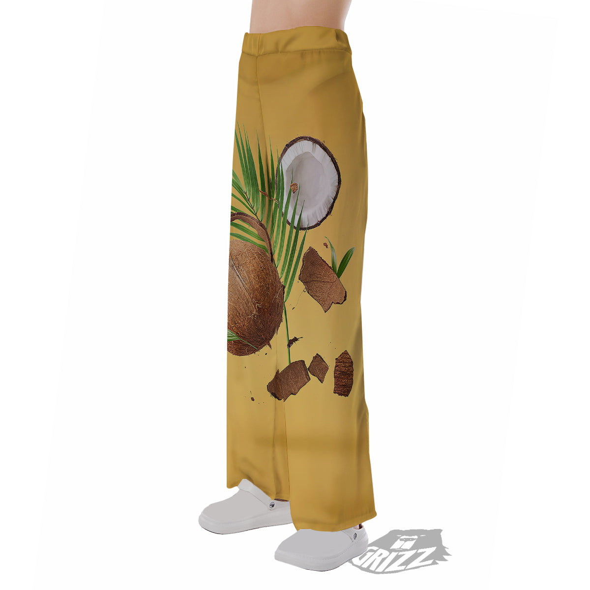 3D Coconut Print Pajama Pants-grizzshop