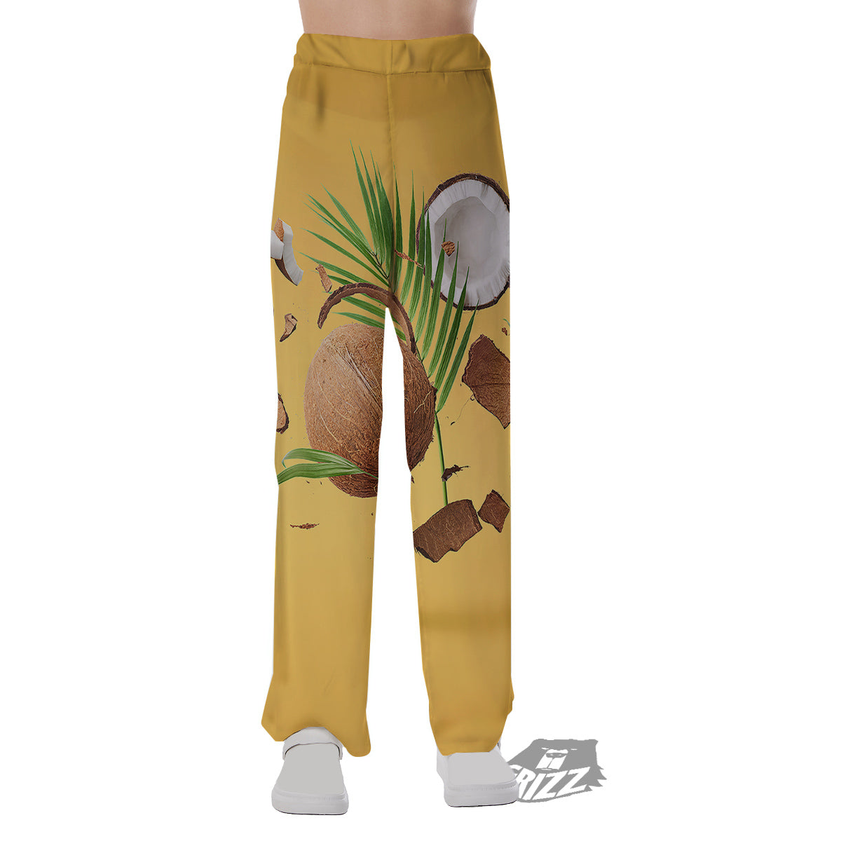 3D Coconut Print Pajama Pants-grizzshop