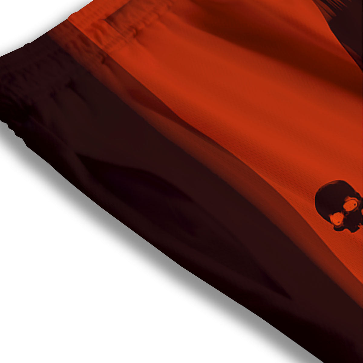 3D Ghost In The Darkness Print Mesh Shorts