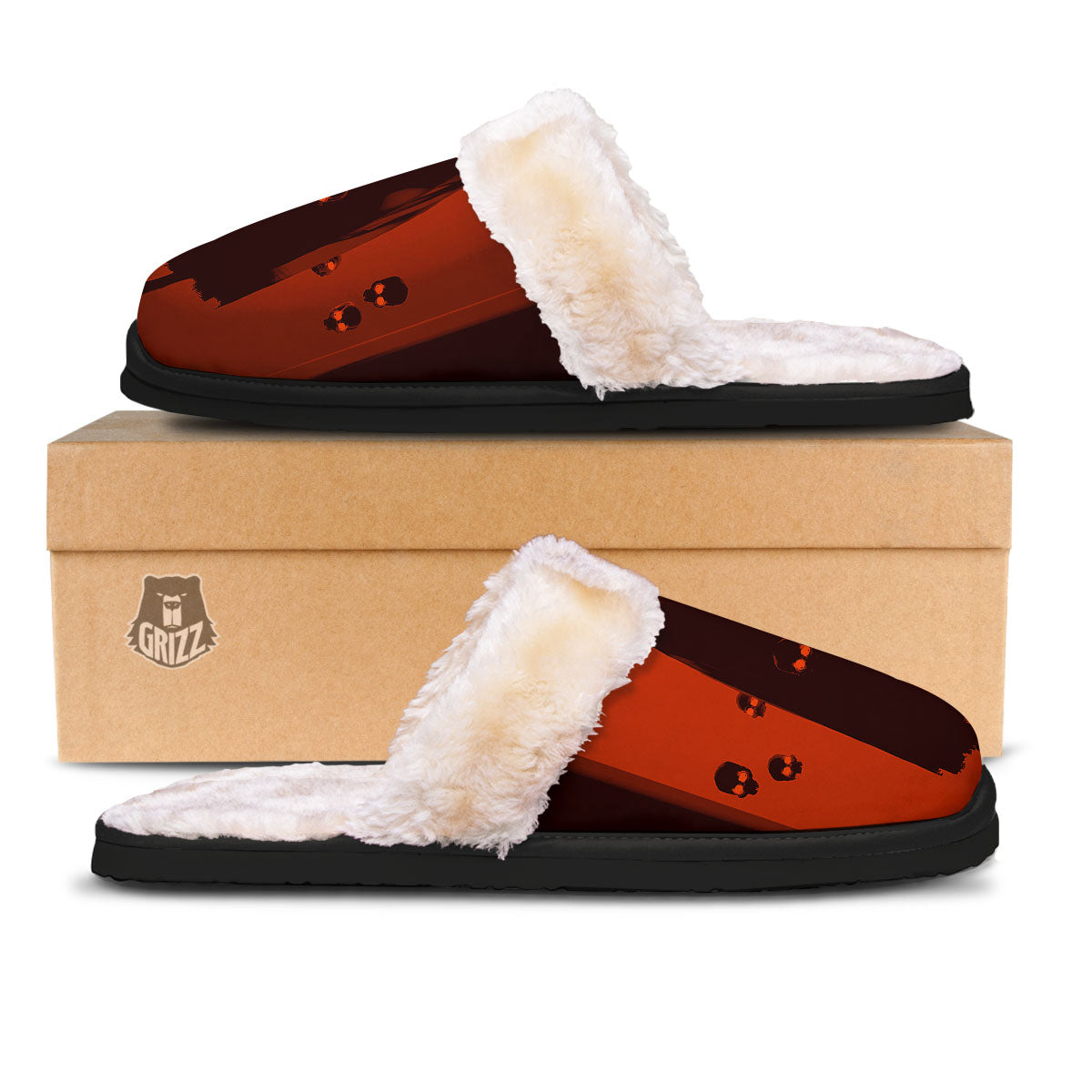 3D Ghost In The Darkness Print Slippers-grizzshop