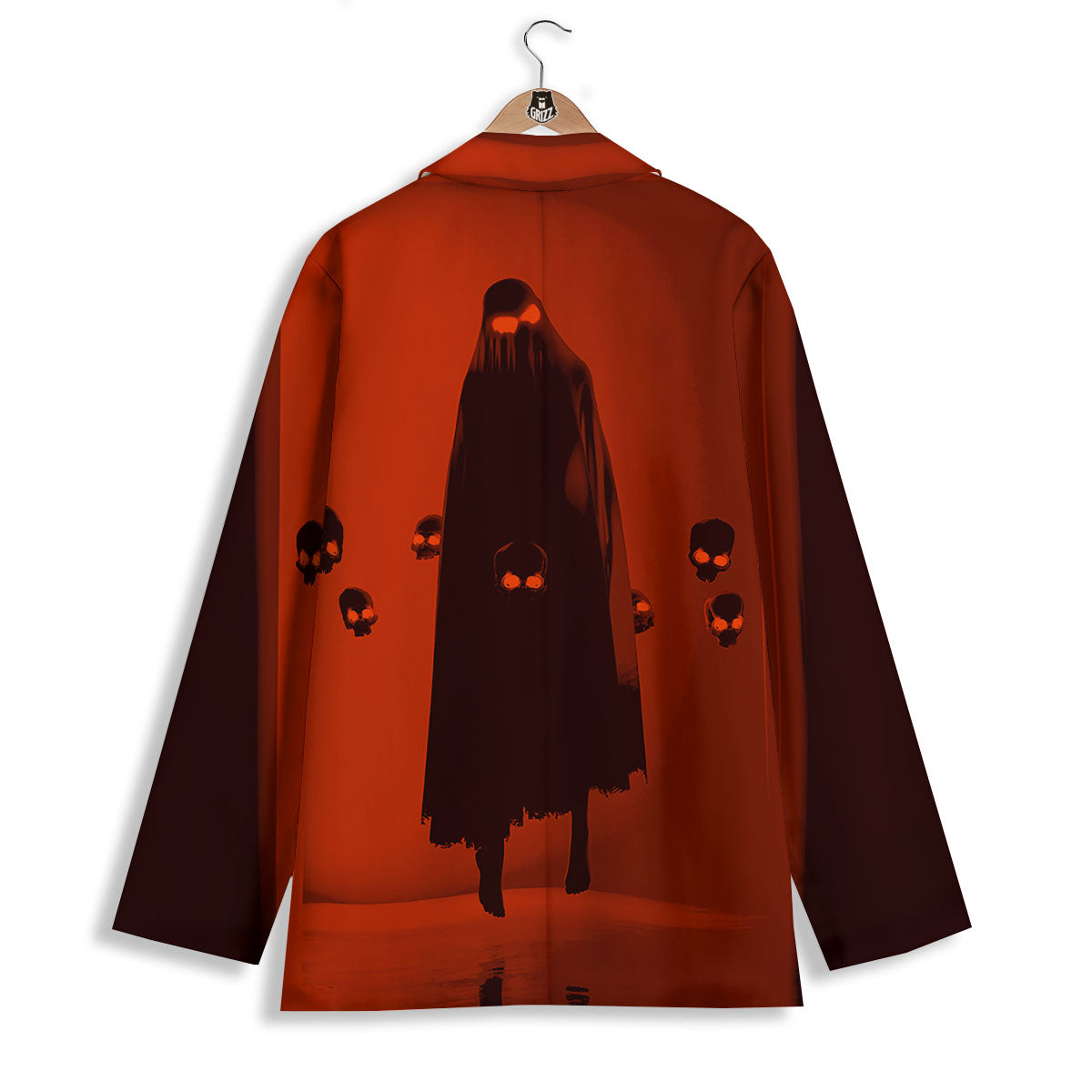 3D Ghost In The Darkness Print Women's Blazer-grizzshop