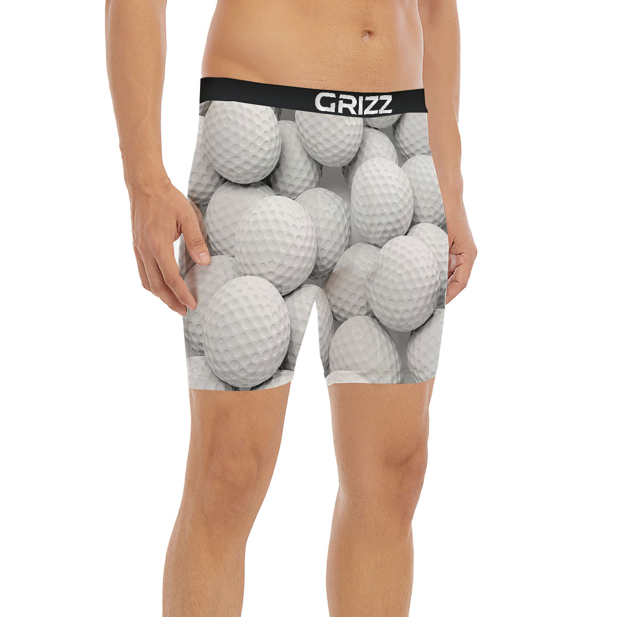 3D Golf Ball Print Boxer Briefs-grizzshop