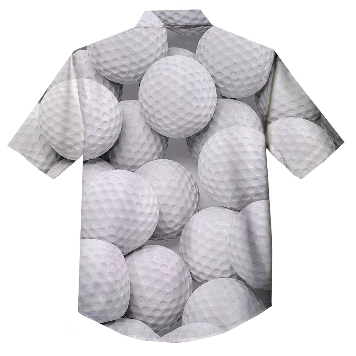 3D Golf Ball Print Button Up Shirt-grizzshop