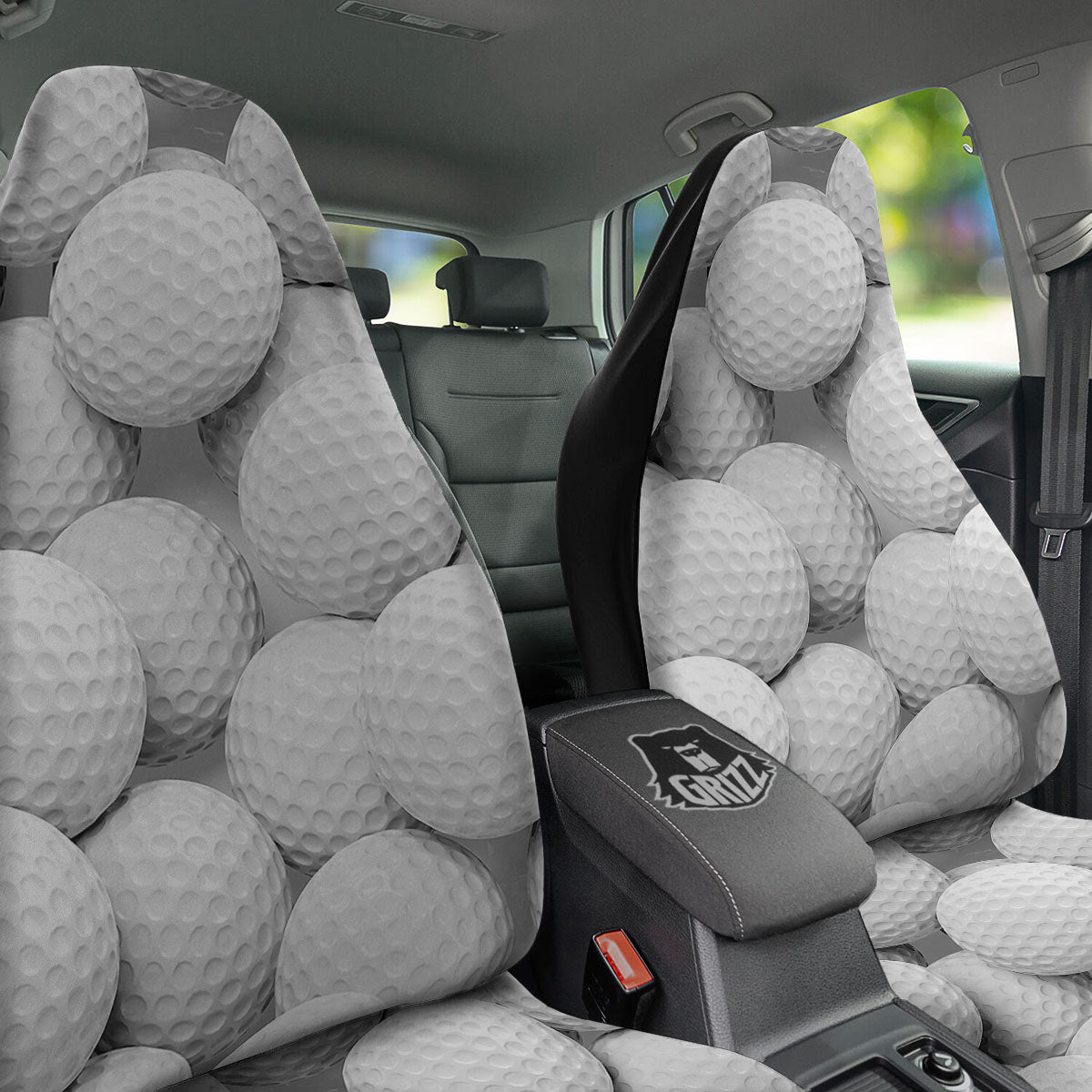 3D Golf Ball Print Car Seat Covers-grizzshop