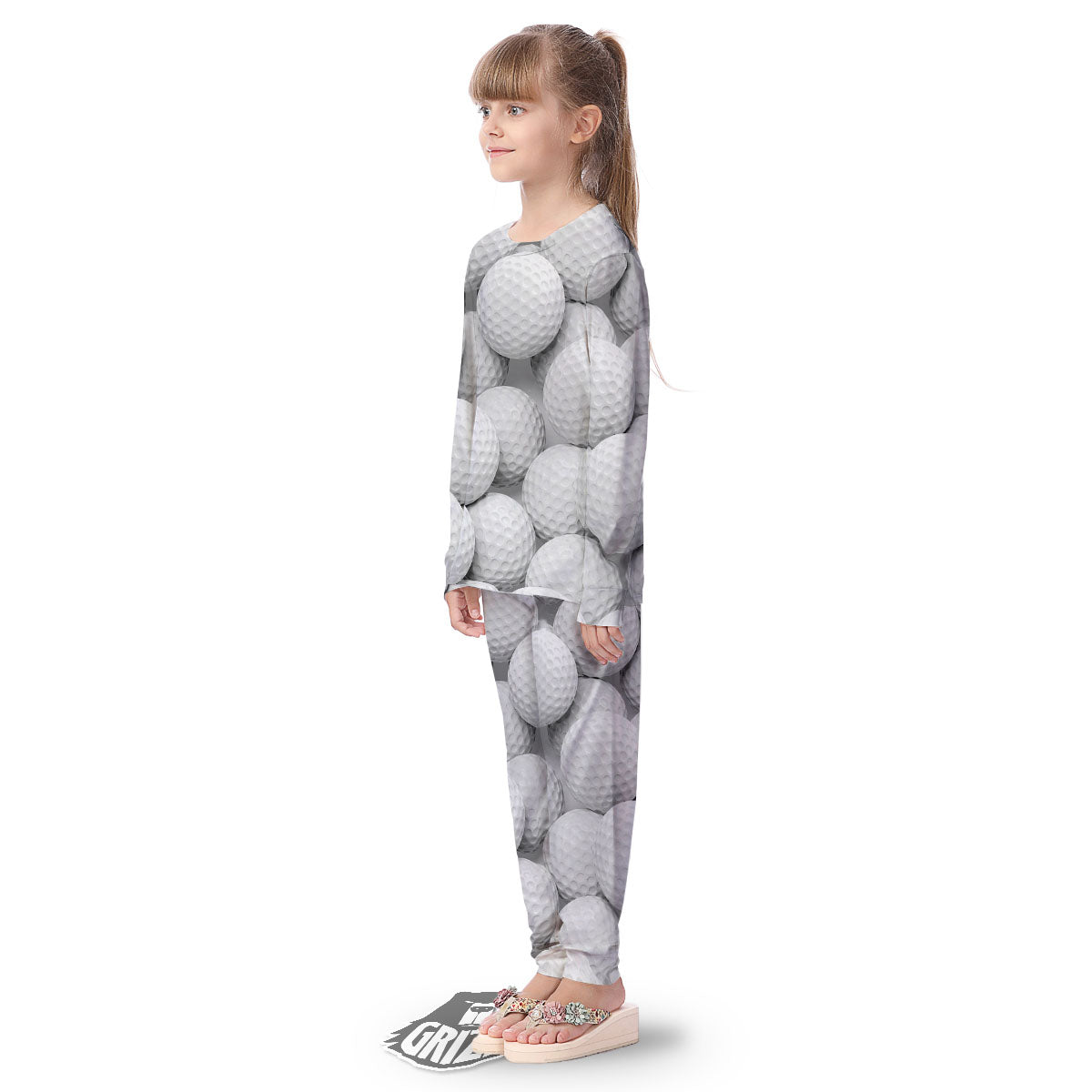 3D Golf Ball Print Kid's Pajamas-grizzshop