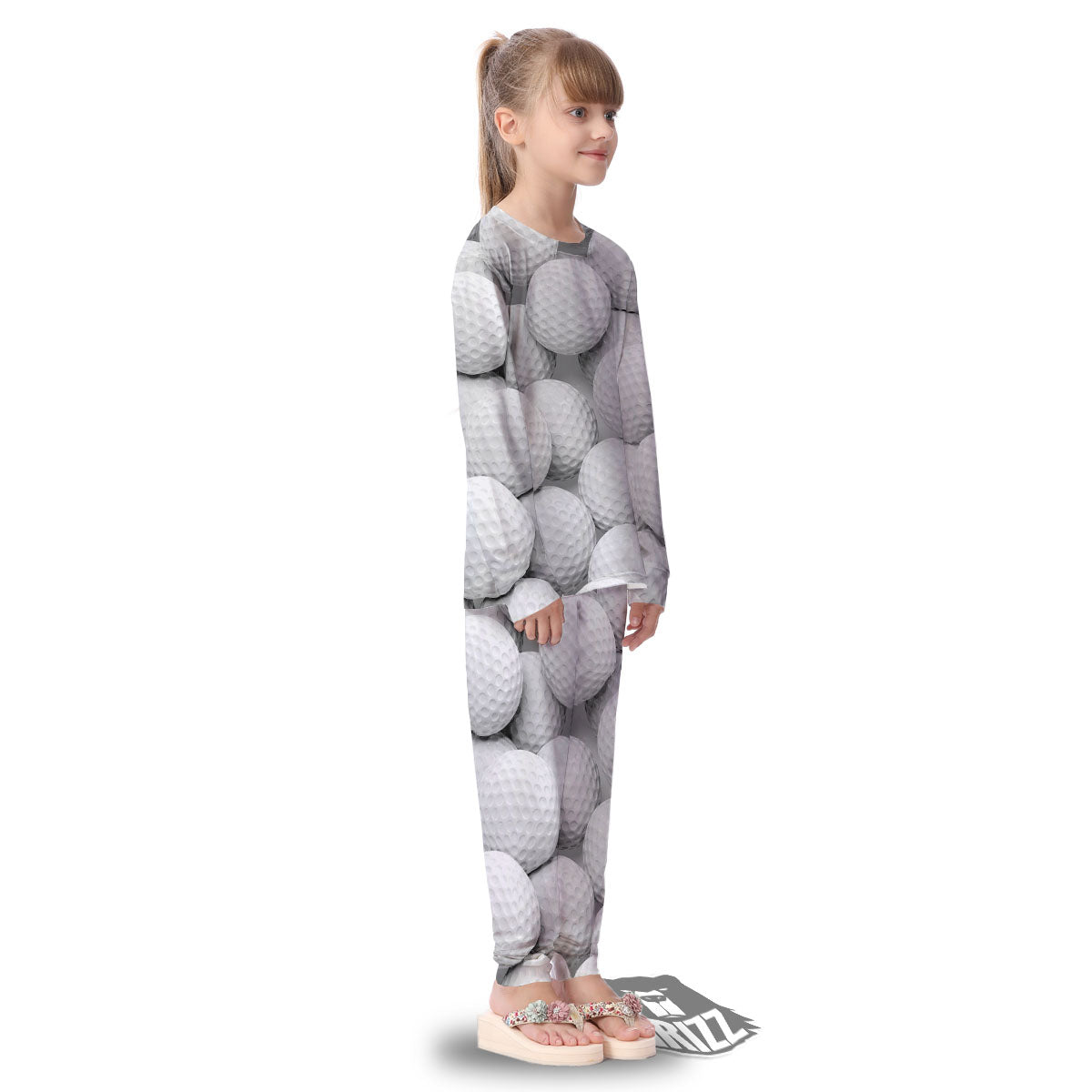 3D Golf Ball Print Kid's Pajamas-grizzshop