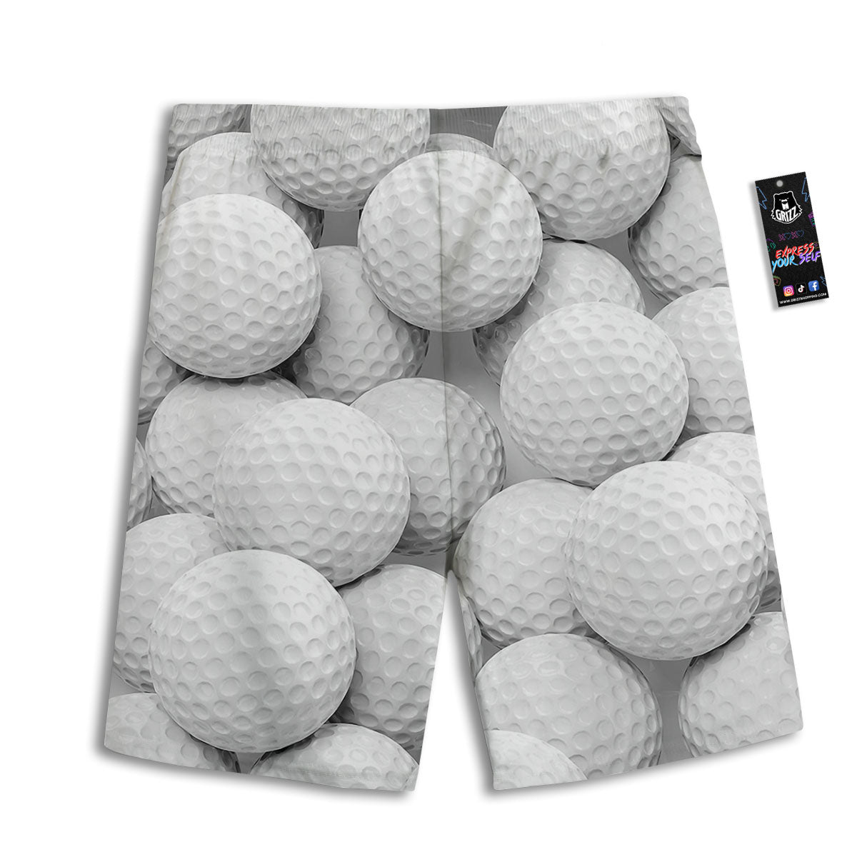 Acid Melt Blue And Pink Print Men's Athletic Shorts