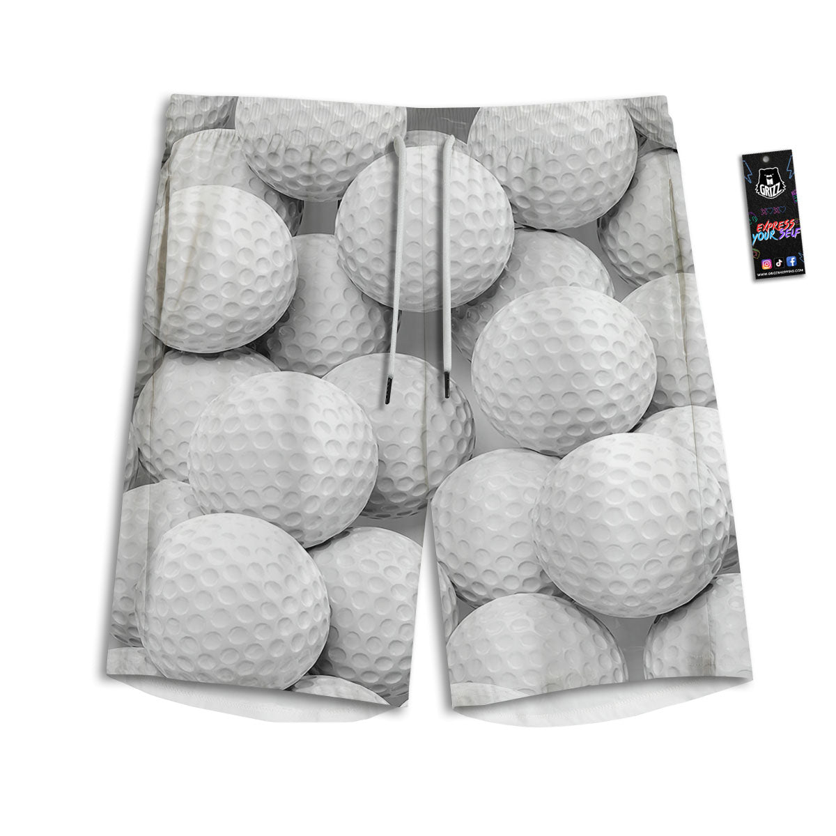 Acid Melt Blue And Pink Print Men's Athletic Shorts