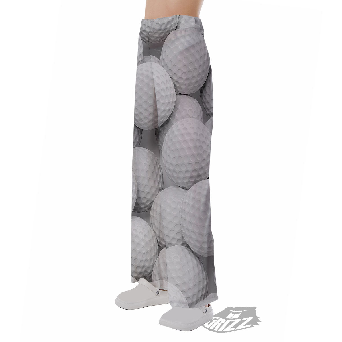 3D Golf Ball Print Pajama Pants-grizzshop