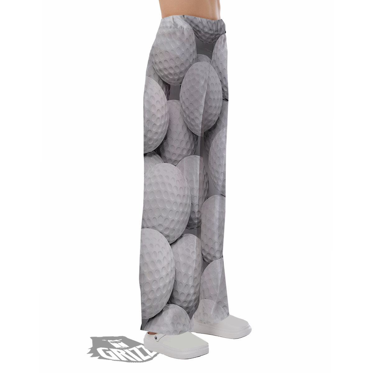 3D Golf Ball Print Pajama Pants-grizzshop