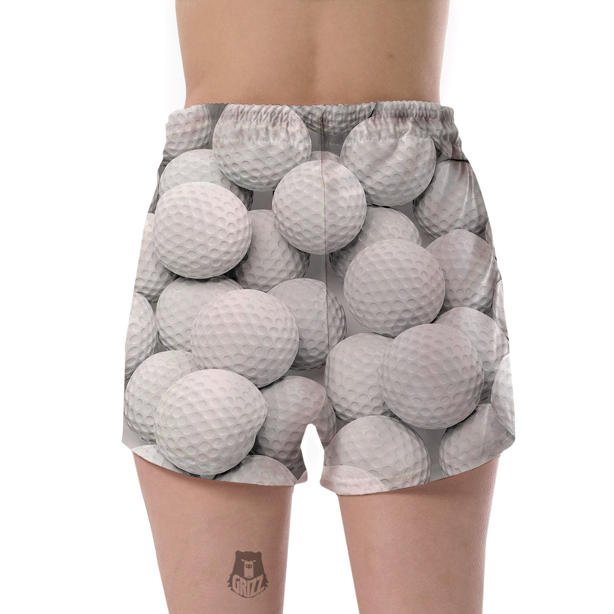 3D Golf Ball Print Women's Shorts-grizzshop