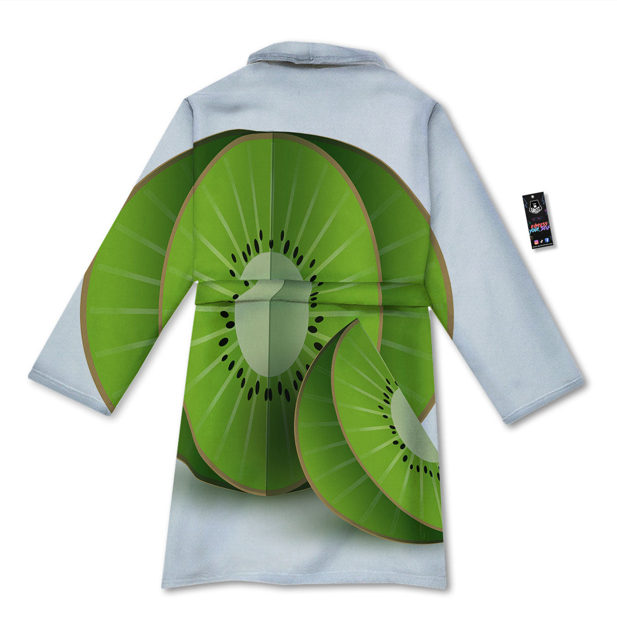 3D Kiwi Print Bathrobe-grizzshop