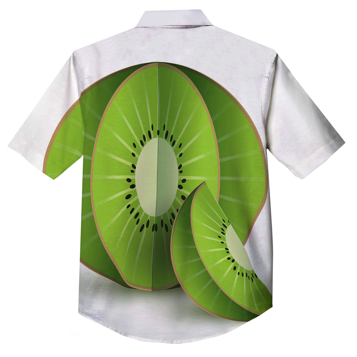 3D Kiwi Print Button Up Shirt-grizzshop