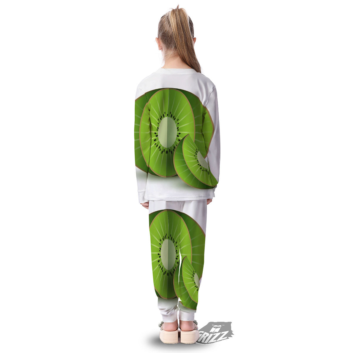 3D Kiwi Print Kid's Pajamas-grizzshop