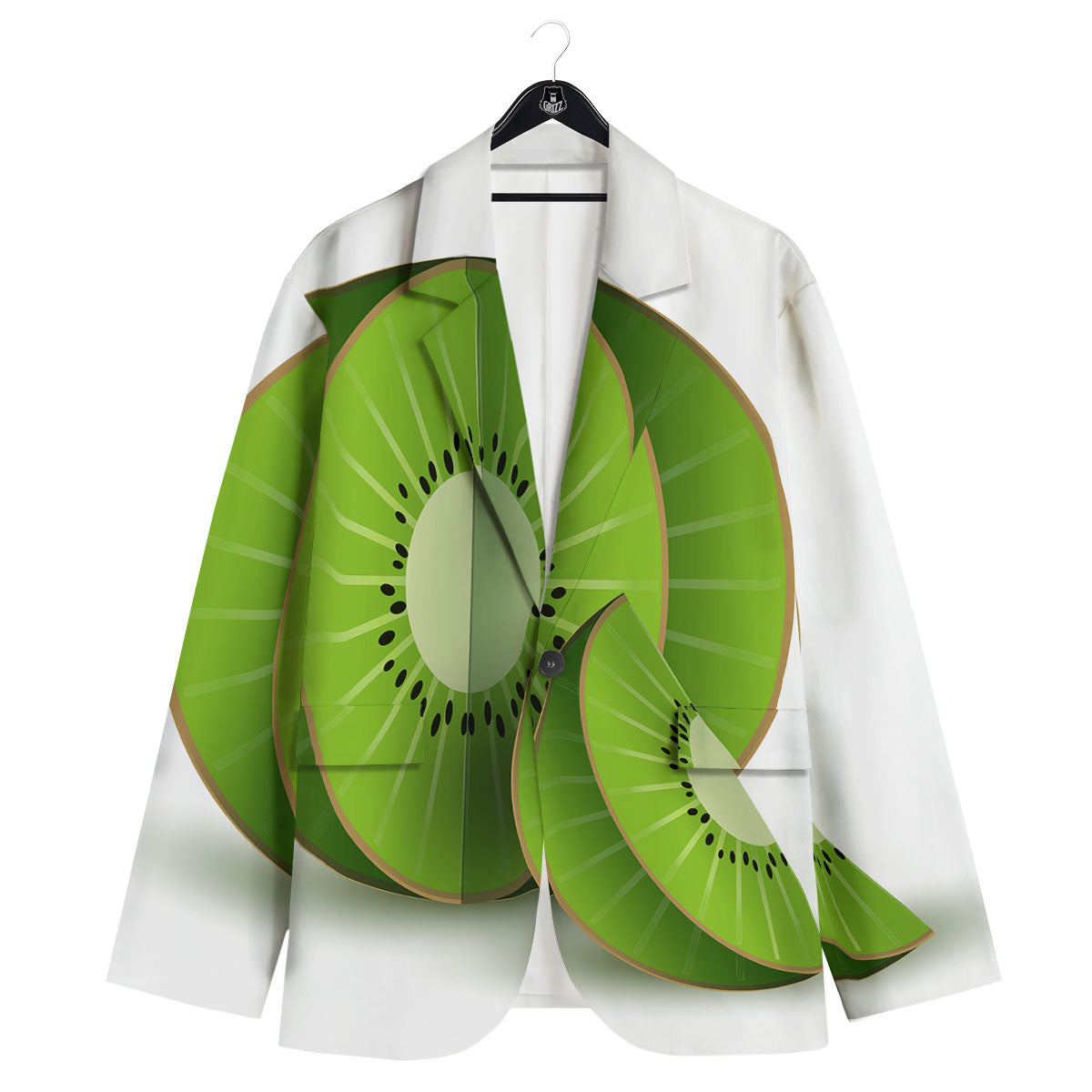 3D Kiwi Print Men's Sport Coat-grizzshop
