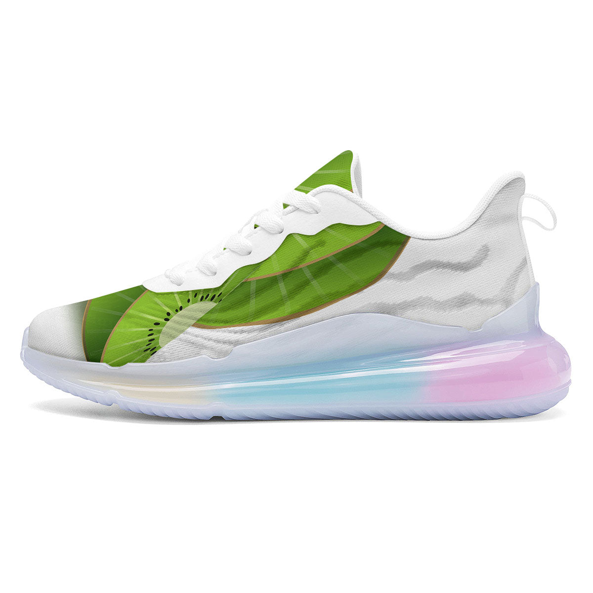 3D Kiwi Print Running Sneakers-grizzshop