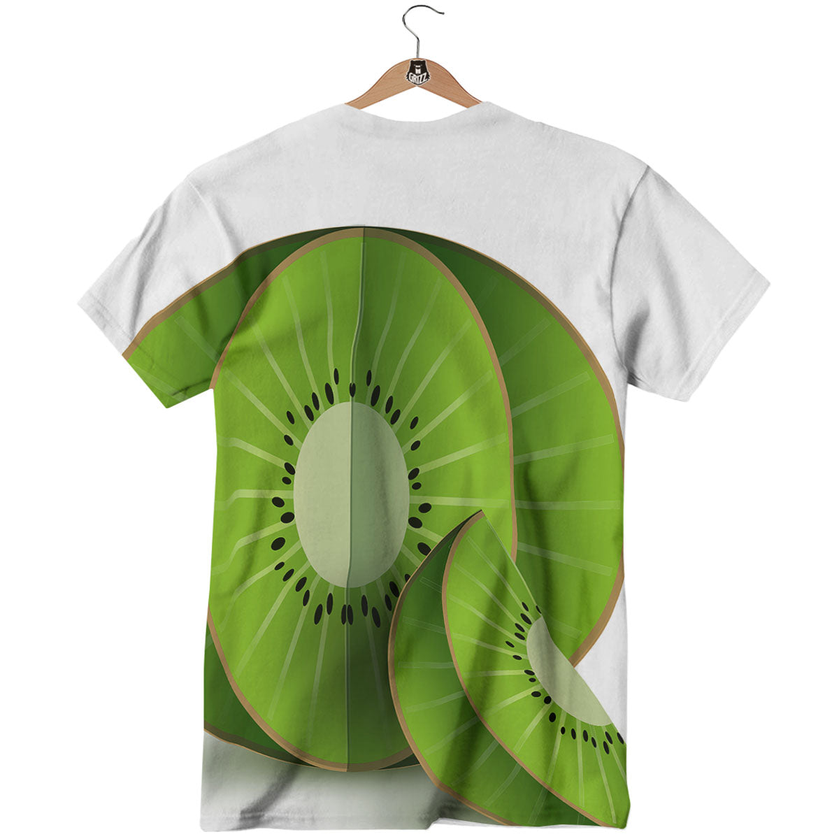 3D Kiwi Print T-Shirt-grizzshop