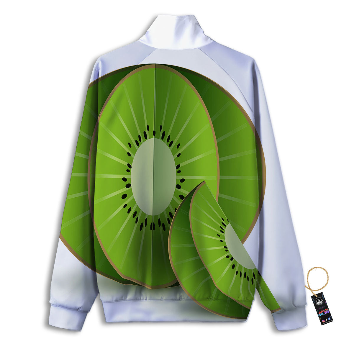 3D Kiwi Print Track Jacket-grizzshop
