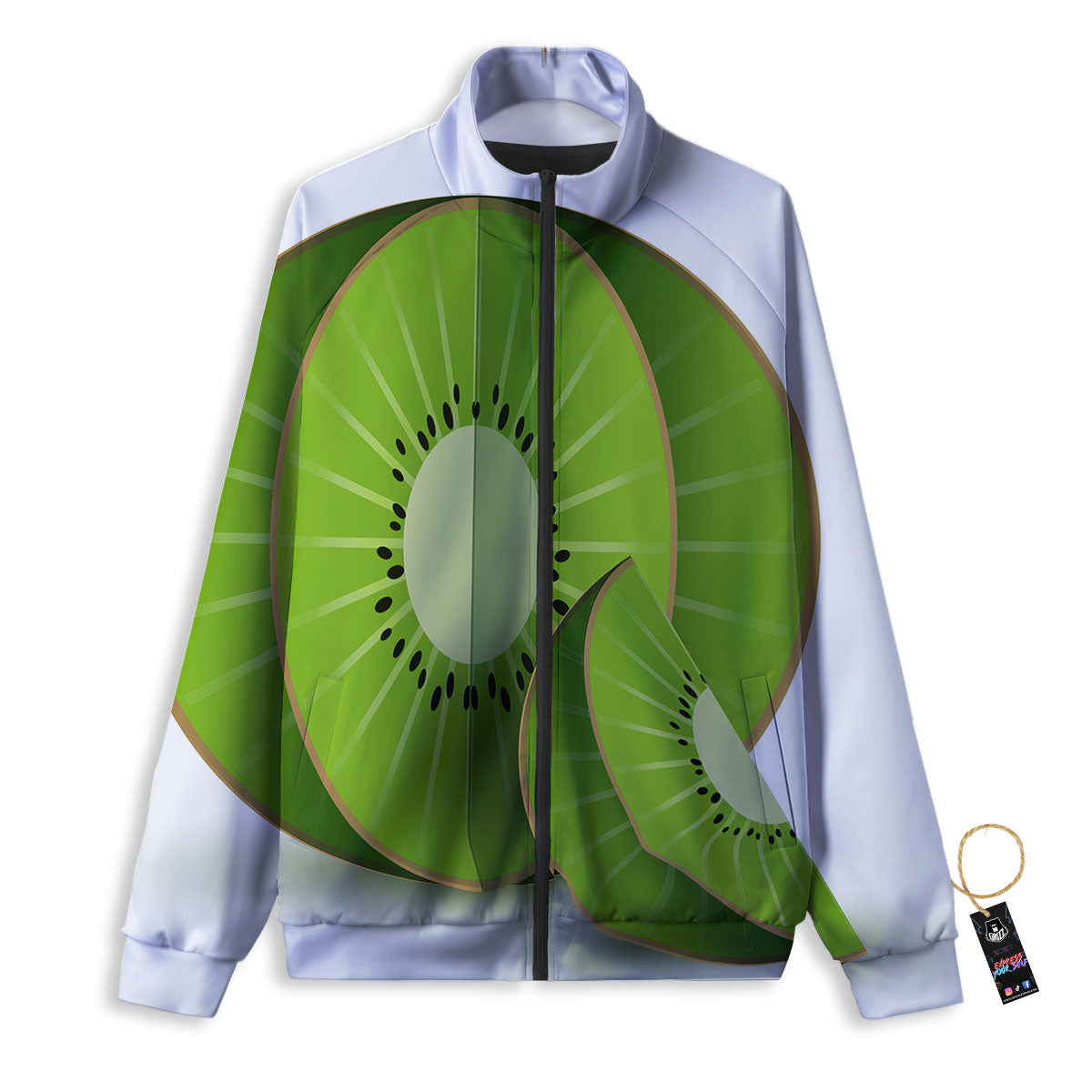 3D Kiwi Print Track Jacket-grizzshop