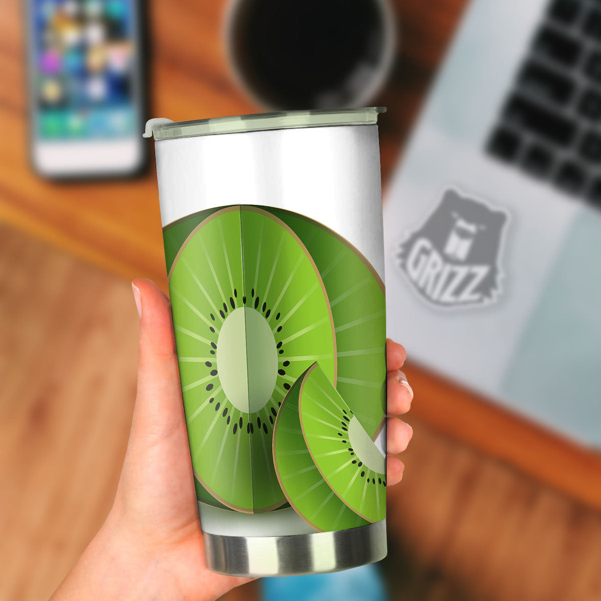 3D Kiwi Print Tumbler-grizzshop