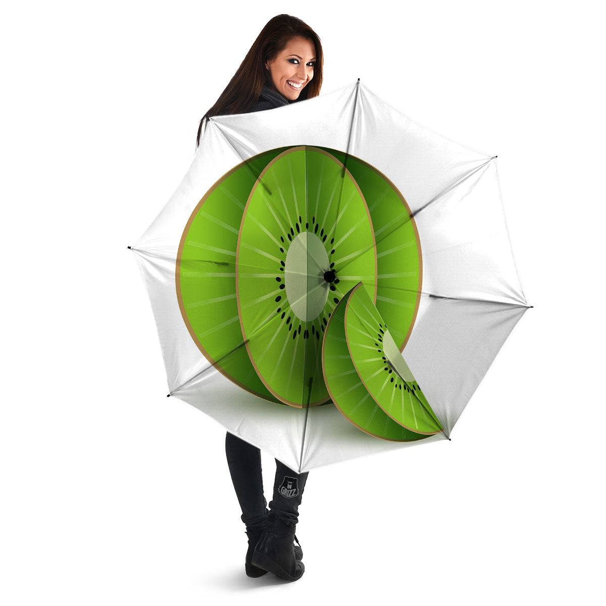 3D Kiwi Print Umbrella-grizzshop
