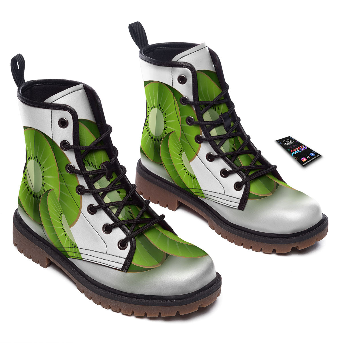 3D Kiwi Print Work Boots-grizzshop