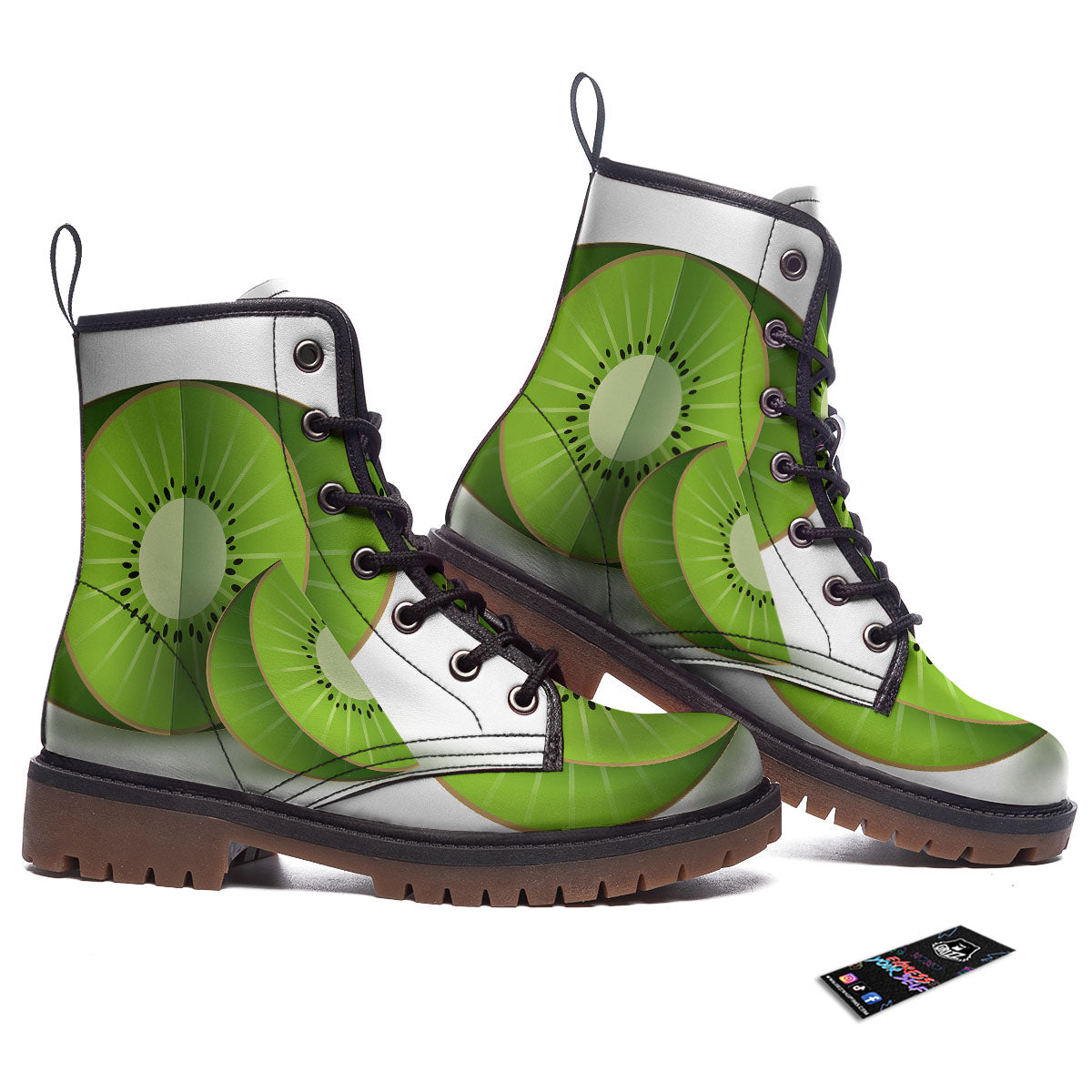 3D Kiwi Print Work Boots-grizzshop