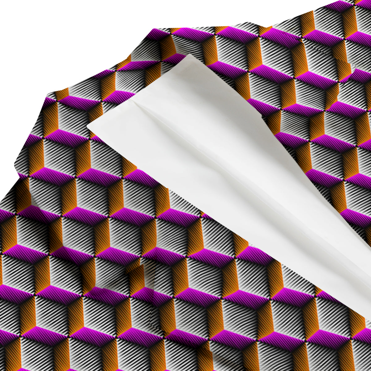 3D Rhombus Print Pattern Men's Blazer-grizzshop