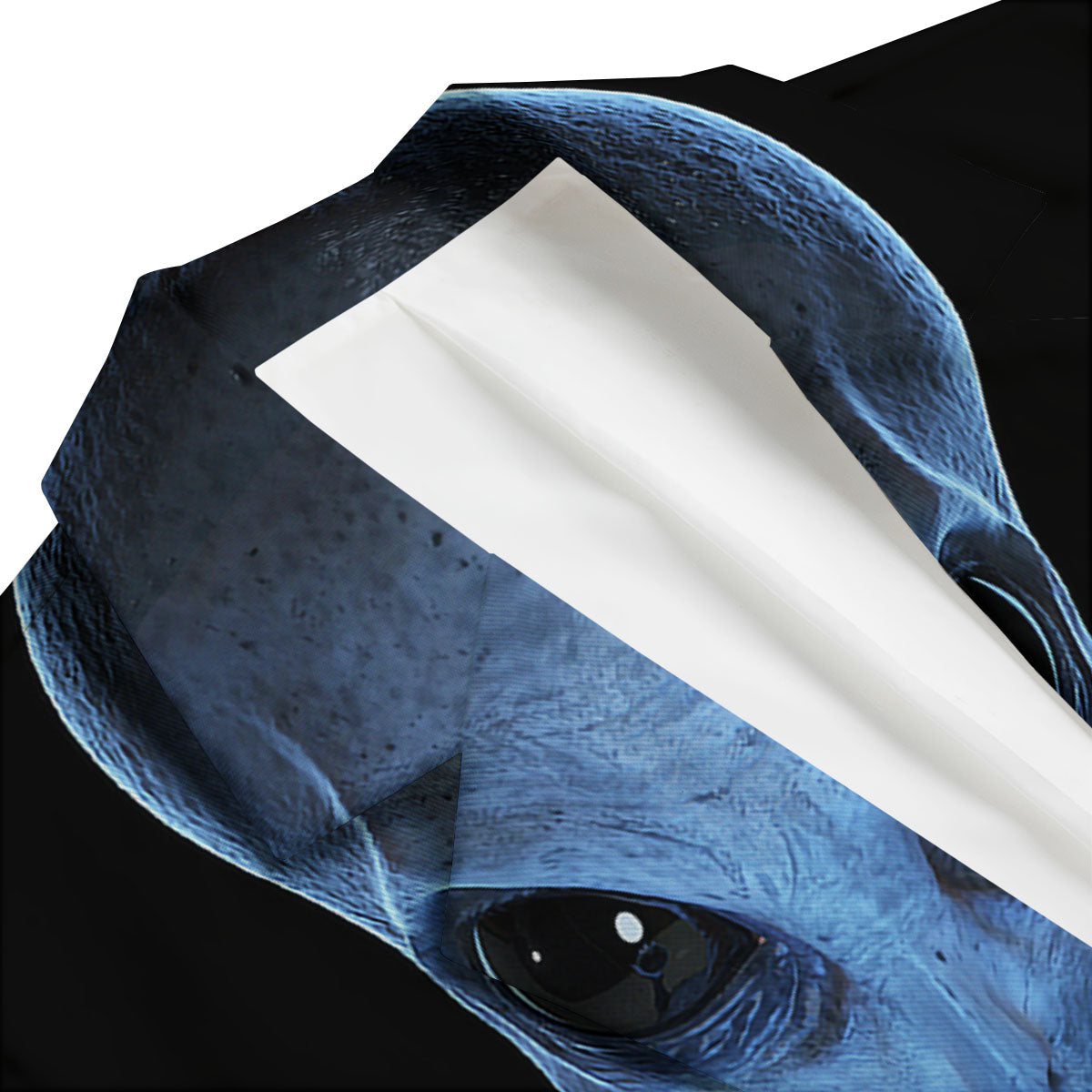 3D Scary Alien Grey Print Men's Blazer-grizzshop