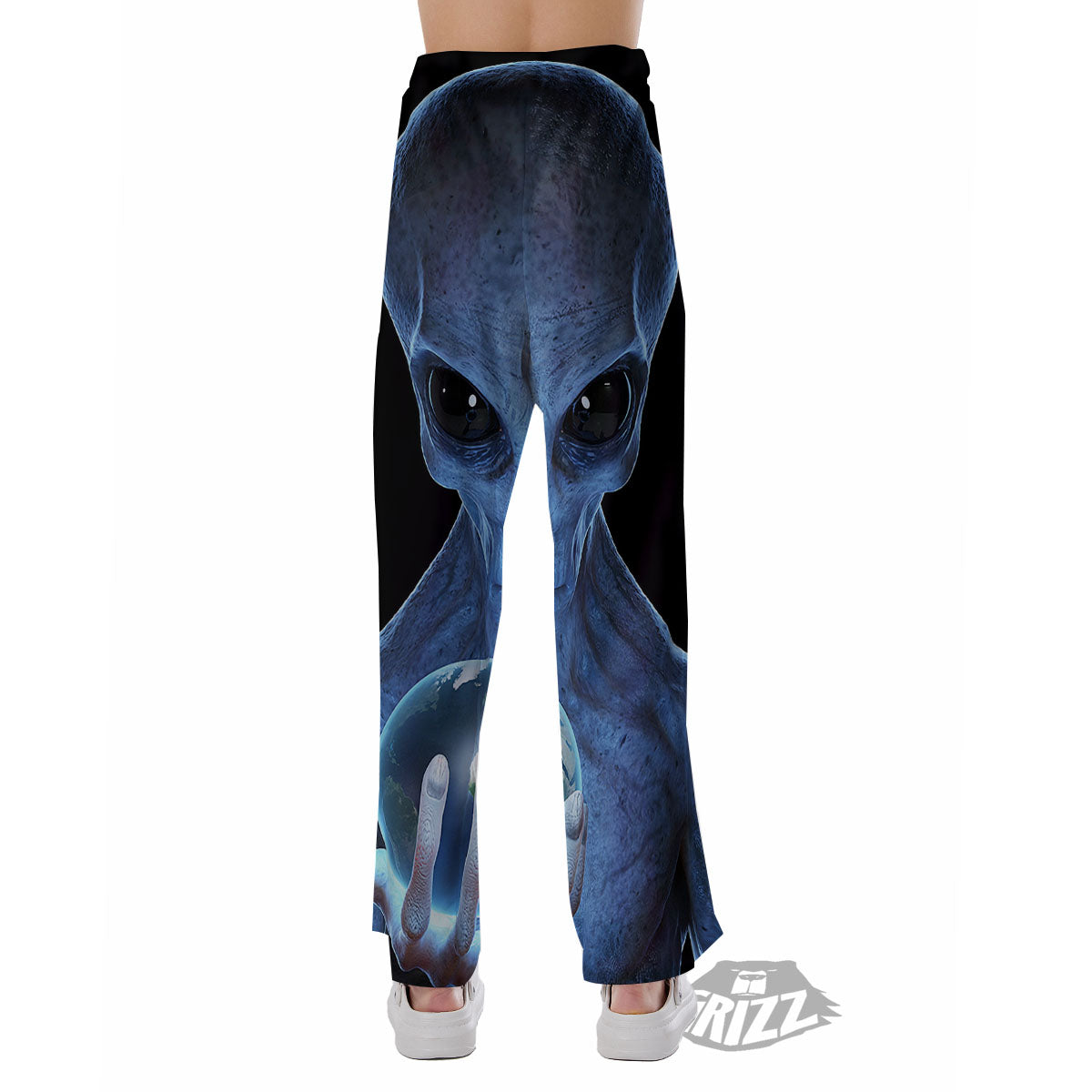 3D Scary Alien Grey Print Pajama Pants-grizzshop