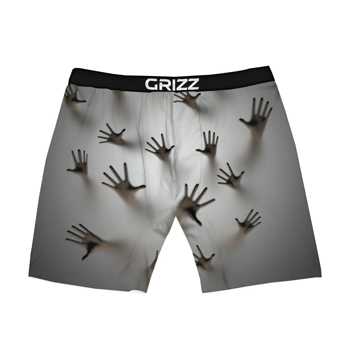 3D Scary Ghost Print Boxer Briefs-grizzshop