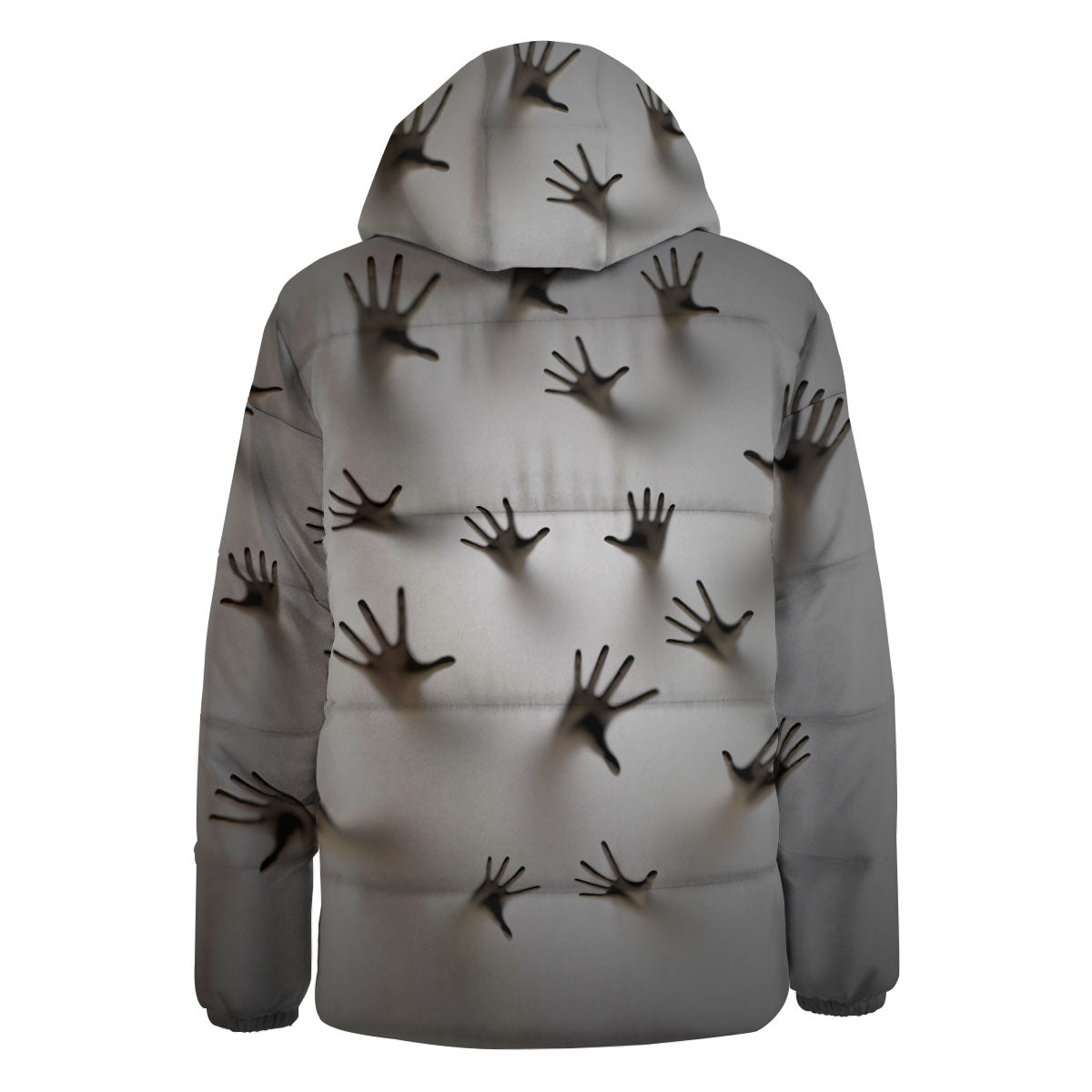 3D Scary Ghost Print Down Jacket-grizzshop