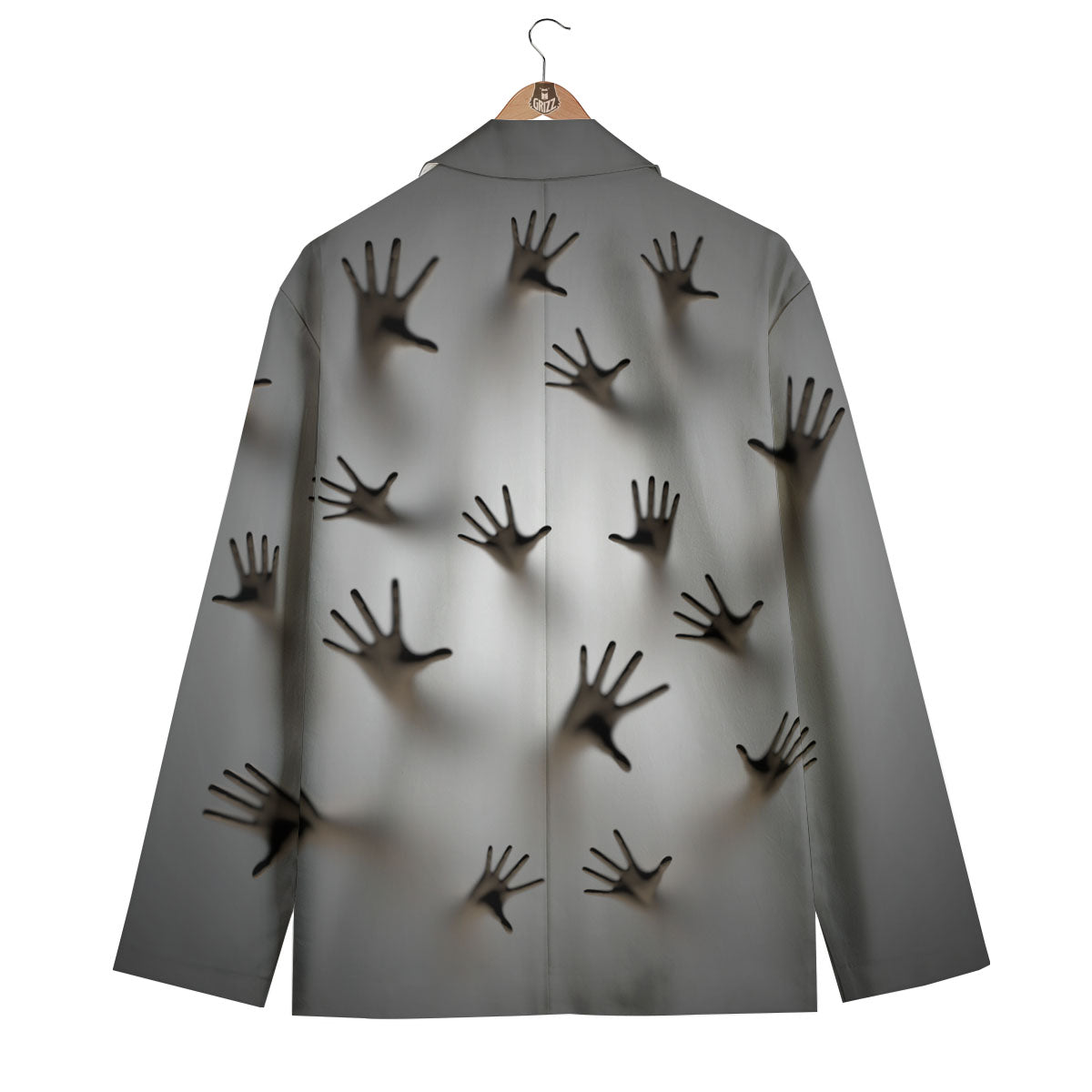 3D Scary Ghost Print Men's Blazer-grizzshop