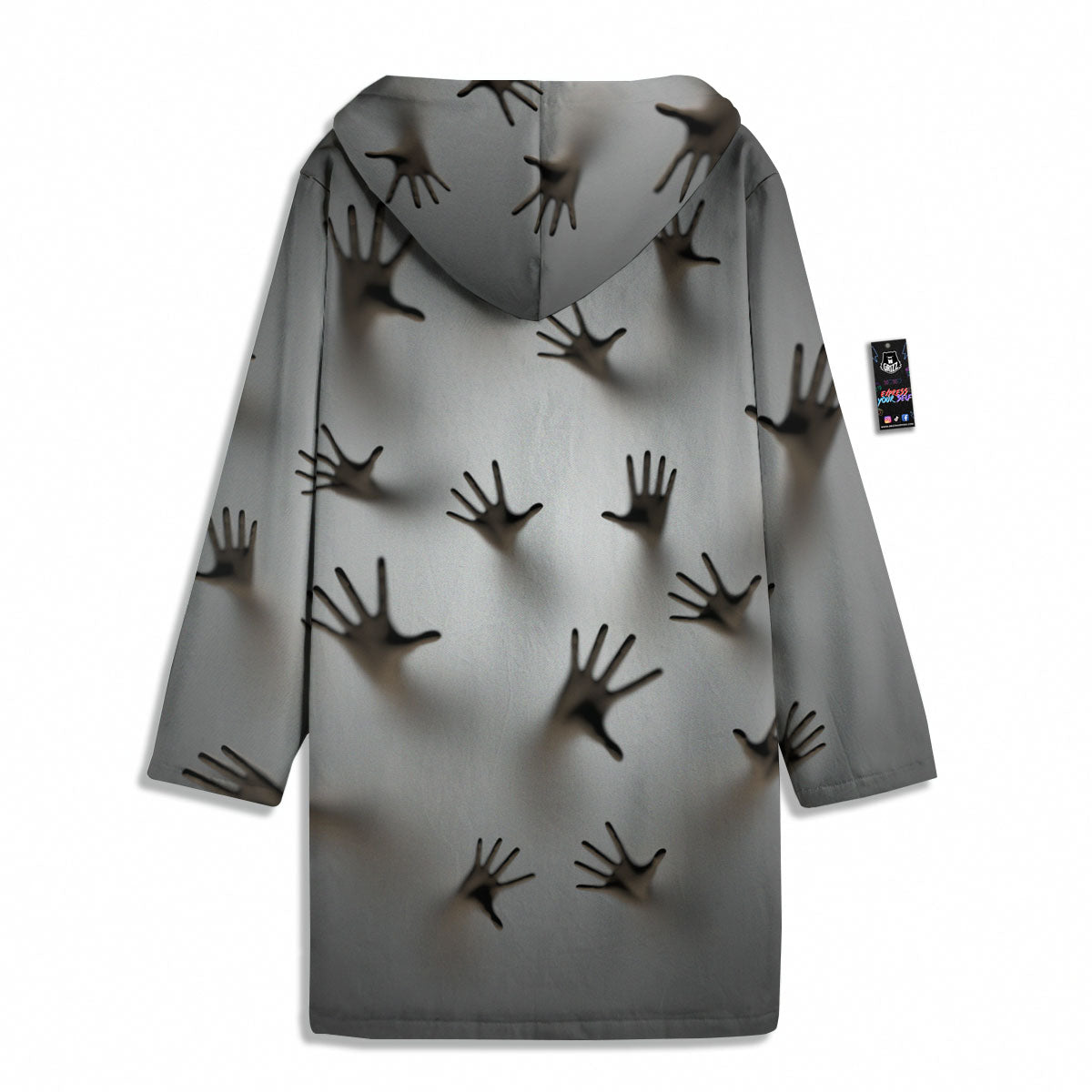 3D Scary Ghost Print Men's Windbreaker Jacket-grizzshop