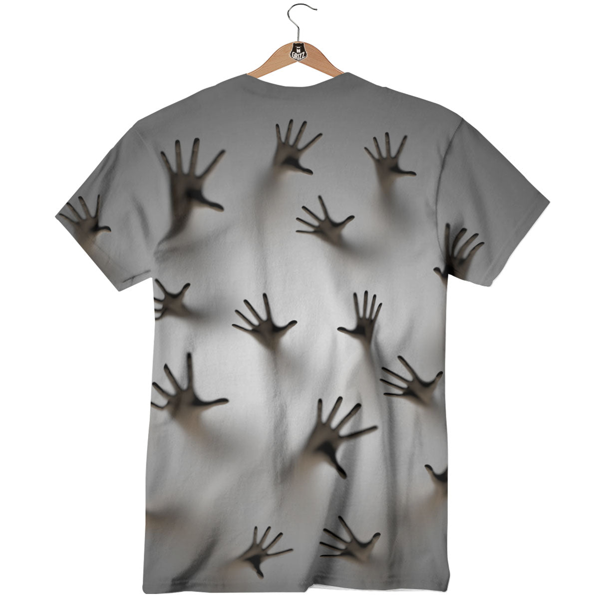 3D Scary Ghost Print T-Shirt-grizzshop