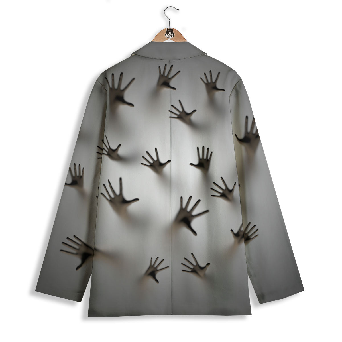 3D Scary Ghost Print Women's Blazer-grizzshop