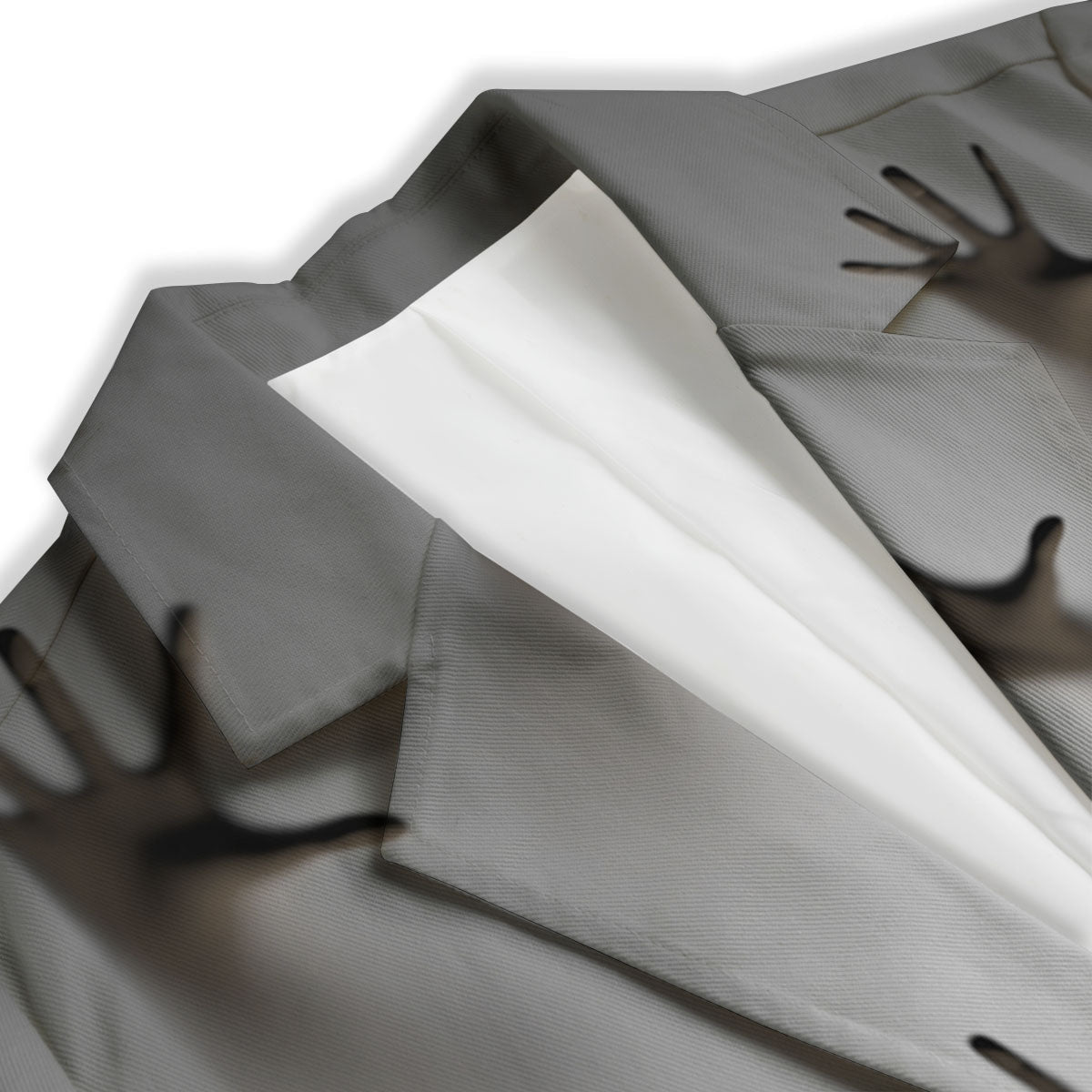 3D Scary Ghost Print Women's Blazer-grizzshop