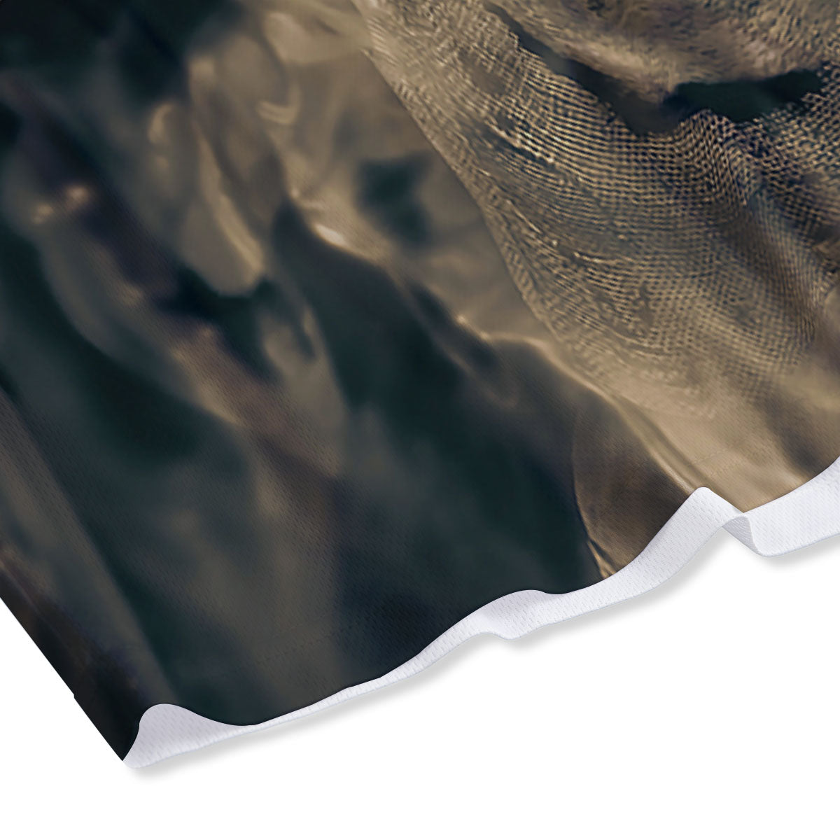 3D Screaming Ghost Horror Print Mesh Shorts