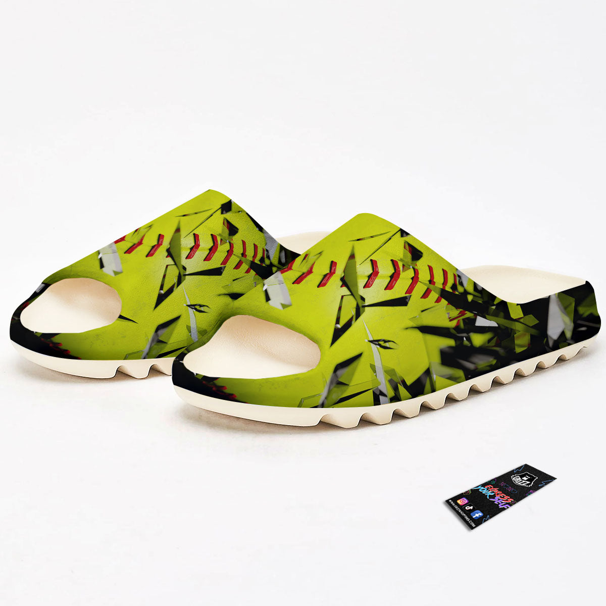 3D Baseballs Print Sandals-grizzshop