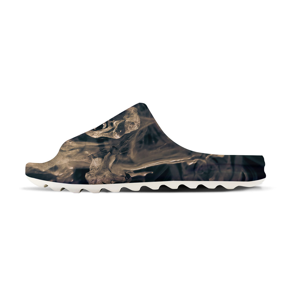 3D Screaming Ghost Horror Print Sandals-grizzshop